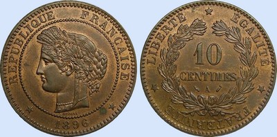 10 Centimes CERES